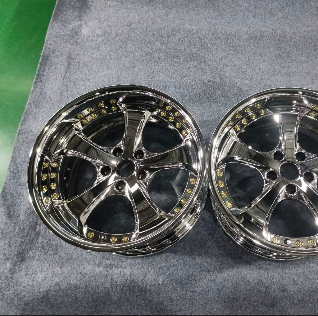 Work VSKF replica 18" 2 piece forged chrome