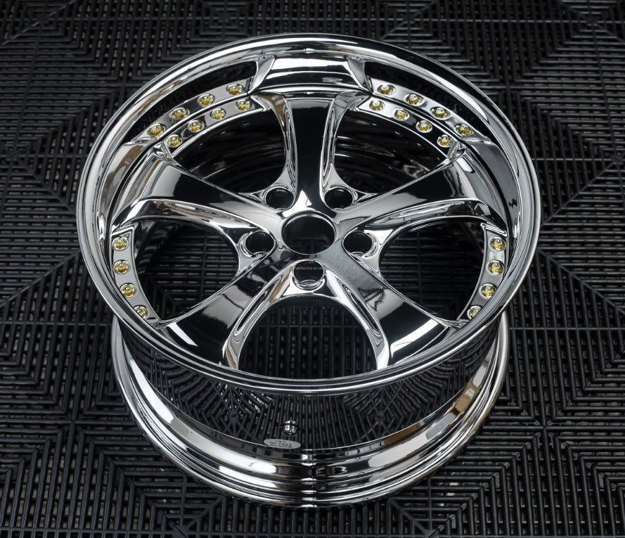 Work VSKF replica 18" 2 piece forged chrome