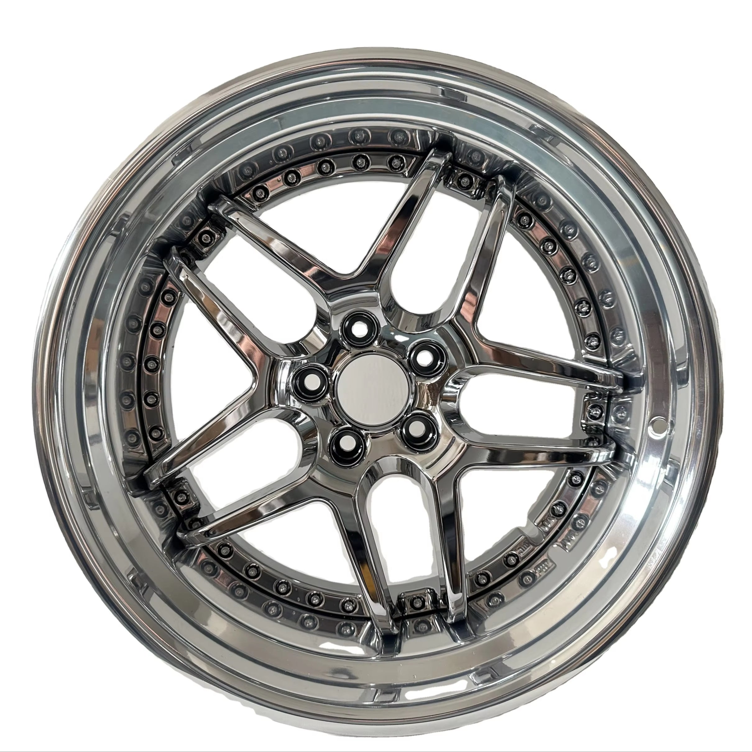 Blitz 03 replica 18" 2 piece forged chrome