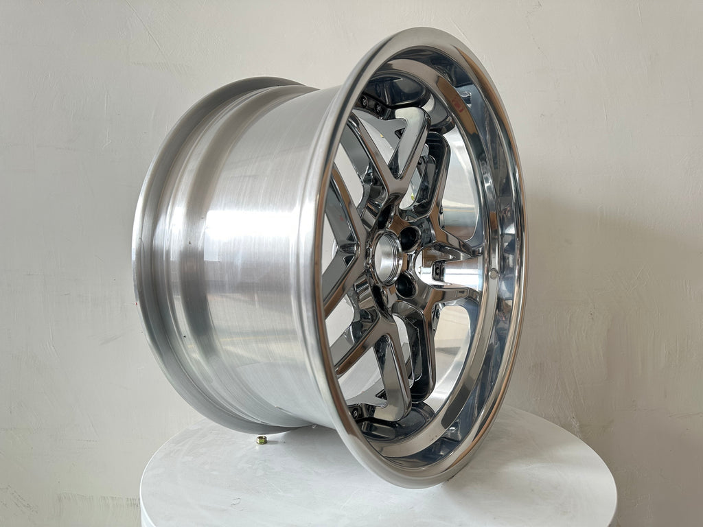 Blitz 03 replica 18" 2 piece forged chrome
